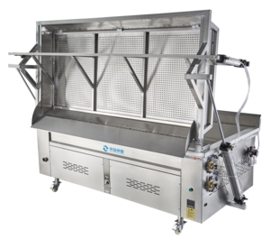 方形出料压板油炸机