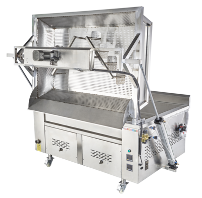 方形搅拌出料油炸机